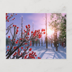 Winterberry in Ice Postcard