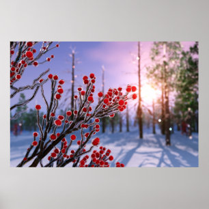 Winterberry in Ice Print