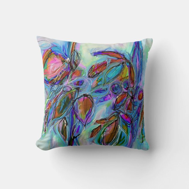 Winterberry Square Pillow (Front)