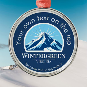 Wintergreen Virginia medal  Metal Tree Decoration