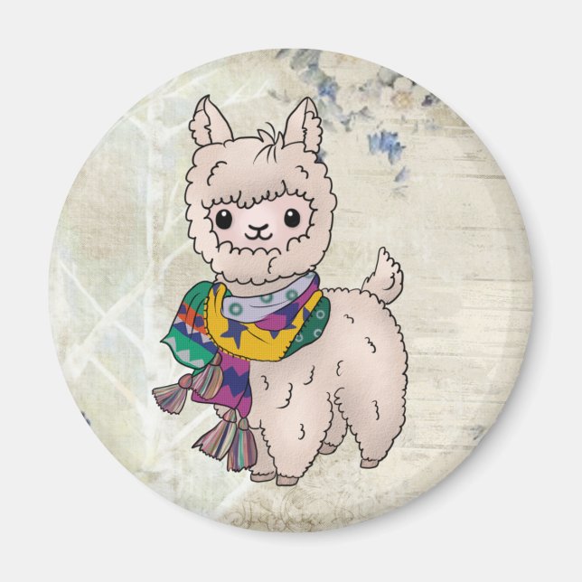 Winterlama Magnet (Front)