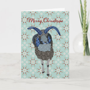 Winterland Jacobs Sheep Christmas Greeting Holiday Card