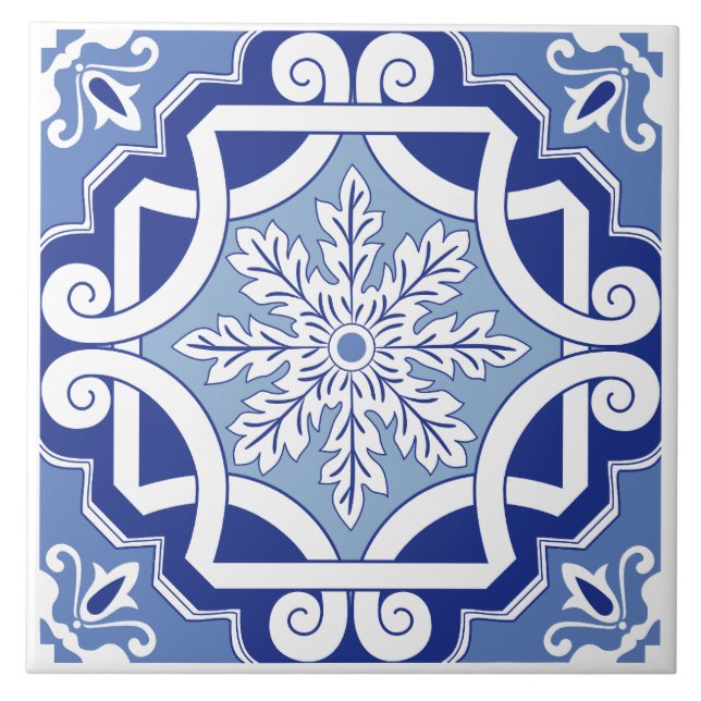 Winterleaf Scroll Tile (Front)