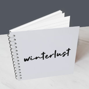 Winterlust   Winter Modern Minimalist Christmas Notebook