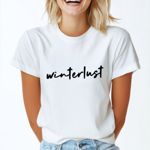 Winterlust   Winter Modern Minimalist Christmas T-Shirt