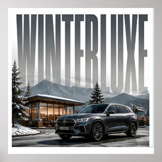 Winterluxe Luxury Alpine Editorial Poster