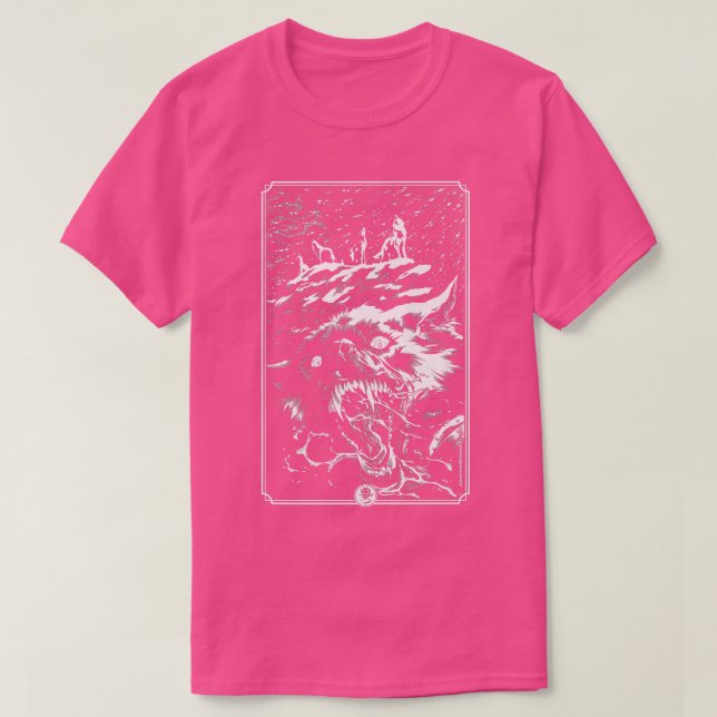 Winters Bite wolf mountain wolves howling werewolf T-Shirt (Design Front)
