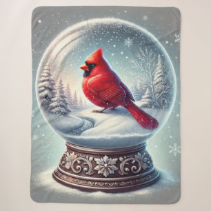 Winter's Cardinal Keepsake Sherpa Blanket