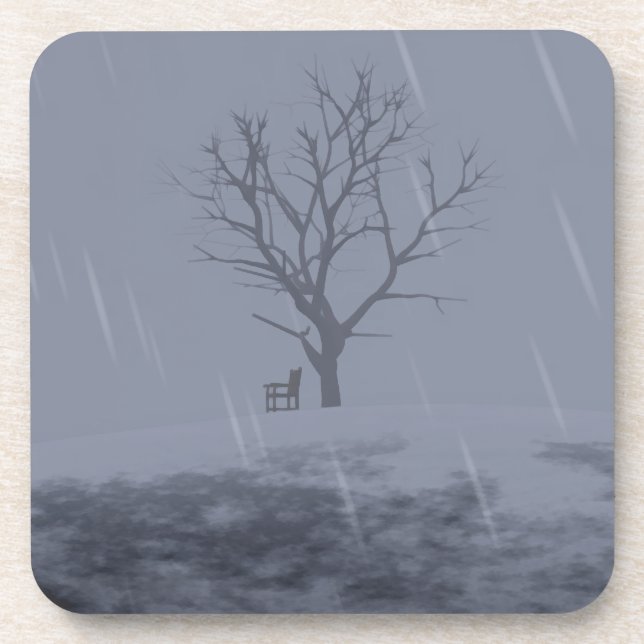 Winter's Chill Cork Coaster (Front)