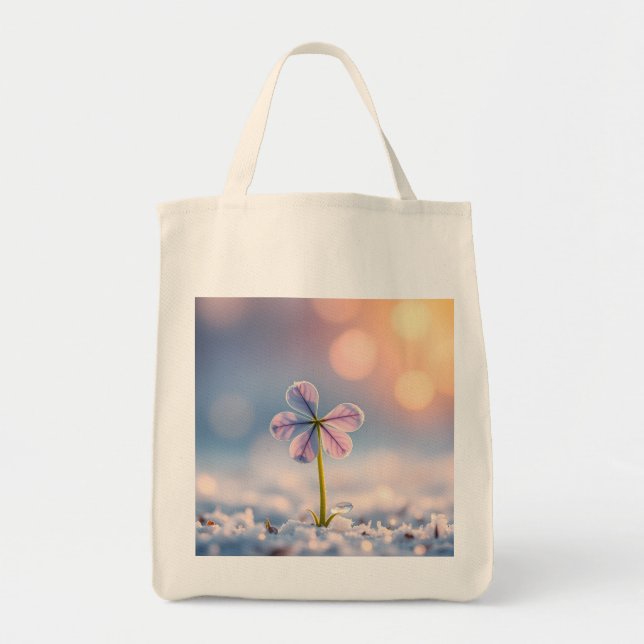 Winter's Delicate Treasure Tote Bag (Front)