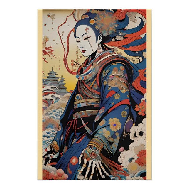 Winter's Descent - Ken Gauge Surreal Art Poster (Front)