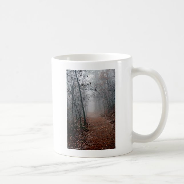 Winters Fog - No End in Sight on the Trail Gifts Coffee Mug (Right)