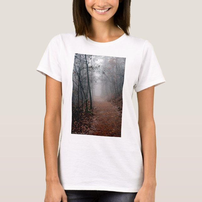 Winters Fog - No End in Sight on the Trail Gifts T-Shirt (Front)