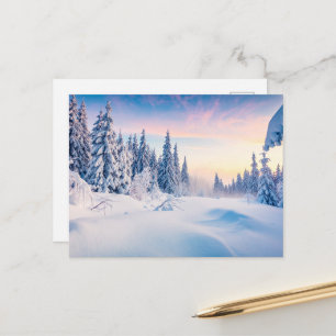 Winter's Gentle Glow Holiday Postcard
