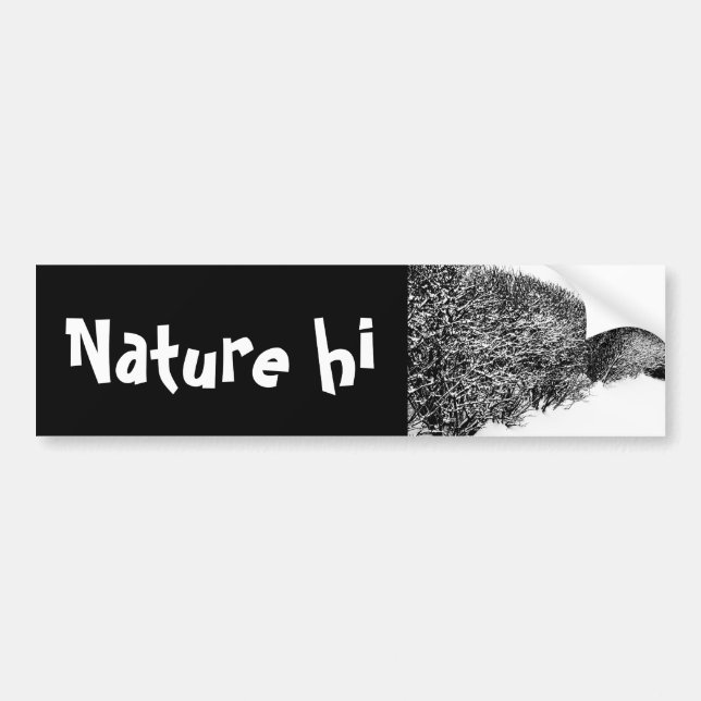 winter's hedge bumper sticker (Front)