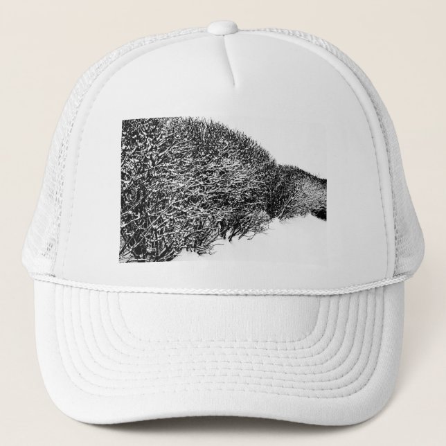 winter's hedge trucker hat (Front)