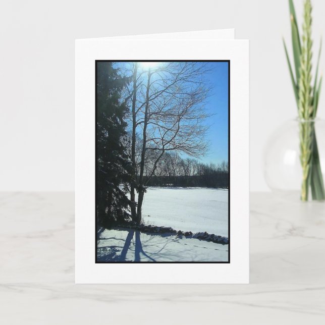 Winter's Morning Holiday Card (Front)