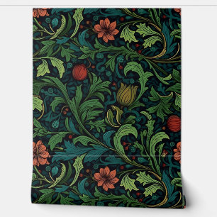 Winter's Morris Garden Botanical Wallpaper