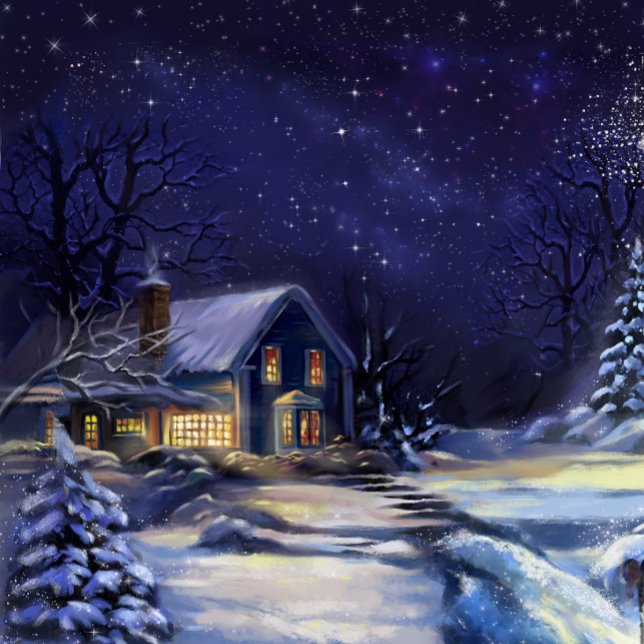 Winters Night Christmas Card (Creator Uploaded)