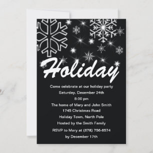 Winter's Night Party Invitations