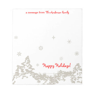 Winters Night Personalised Notepad