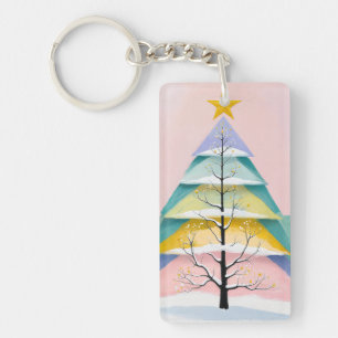 Winter's Pastel Glow Key Ring