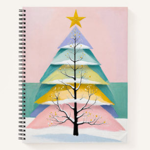 Winter's Pastel Glow Notebook