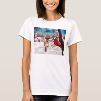 Winters Serenity Cardinal Tshirt