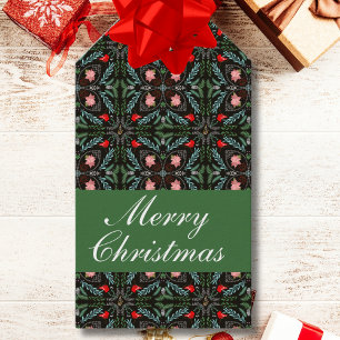 Winters Snowflakes, Poinsettias, Cardinals  Gift Tags