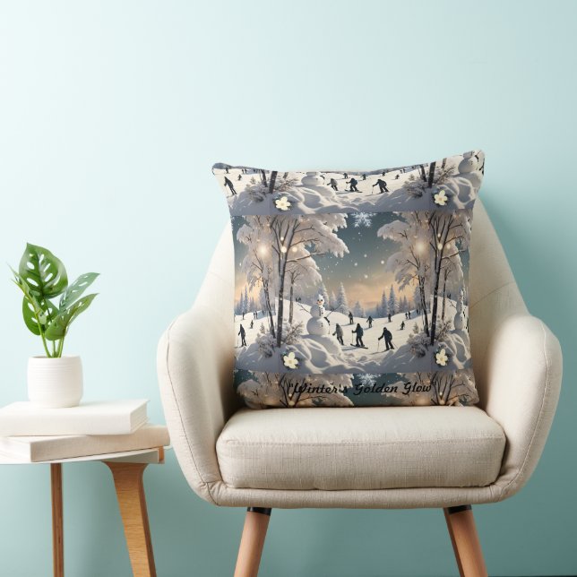 "Winter's Snowy Splendour" Cushion (Chair)
