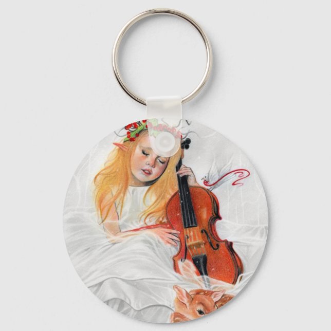 Winter's Song Elven princess keychain (Front)