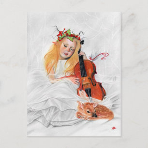Winter's Song Elven princess Postcard