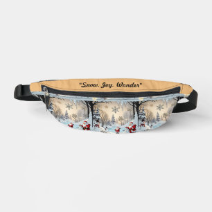"Winter's Sparkling Snow" Bum Bags