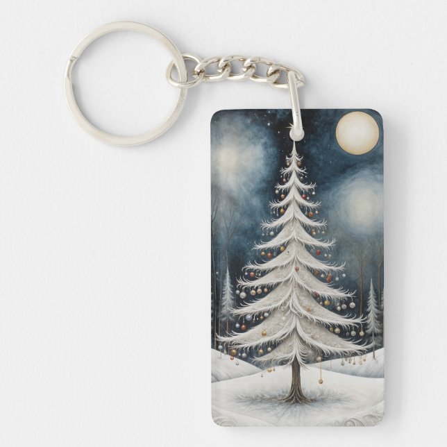 Winter's Starry Eve Key Ring (Front)