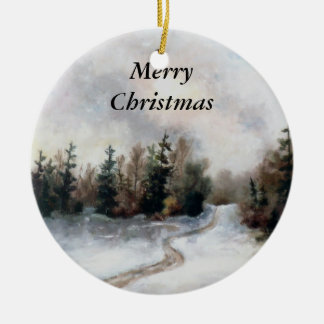 Winters Sunset Christmas Ornament