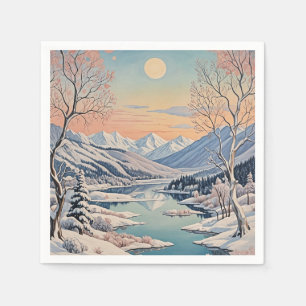 Winter's Tranquility Napkin