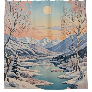 Winter's Tranquility Shower Curtain
