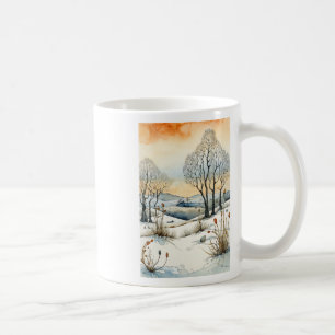 Winter's Whispering Seed Pods Sticker  Coffee Mug
