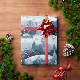 Winter's Wonderland Scene Wrapping Paper