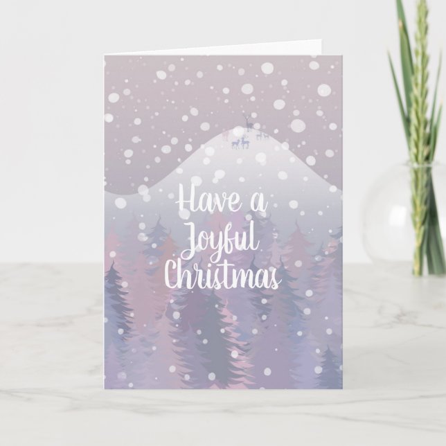 Winterscape Holiday Card (Front)