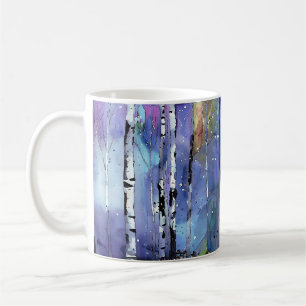 Wintersong in the Birch Woods Coffee Mug