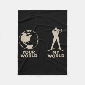 Wintersport Biathlon  Fleece Blanket