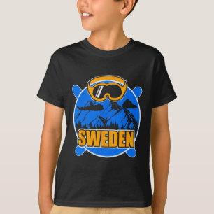 Wintersport Ski Skiing Snowboard Sweden T-Shirt