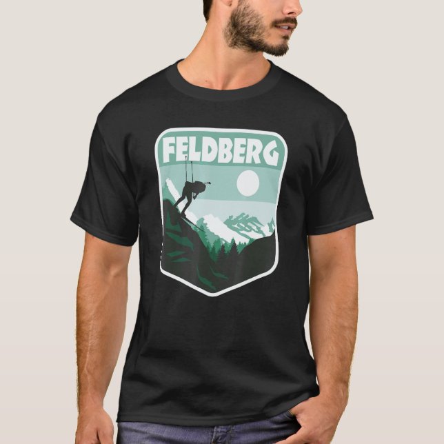 Wintersport Skier Snowboard Feldberg Black Forest T-Shirt (Front)