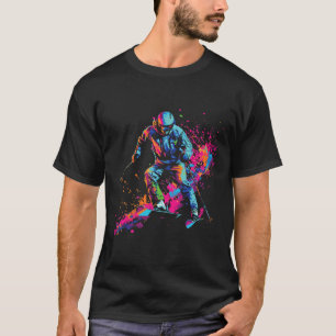 Wintersports Alpine Paint Splash Skier Snow Ski Bo T-Shirt