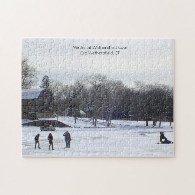 Wintertime Fun - Wethersfield, CT  Jigsaw Puzzle (Horizontal)