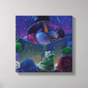 Wintertime Reading Canvas Print