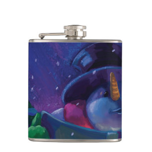 Wintertime Reading Hip Flask