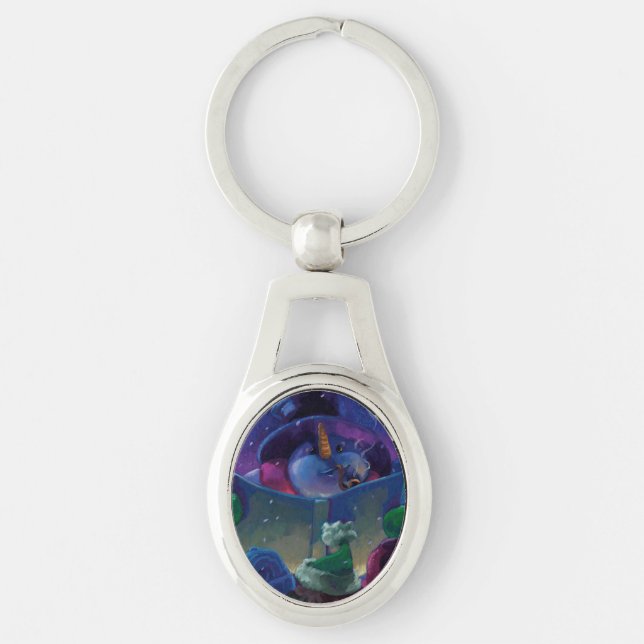 Wintertime Reading Key Ring (Front)