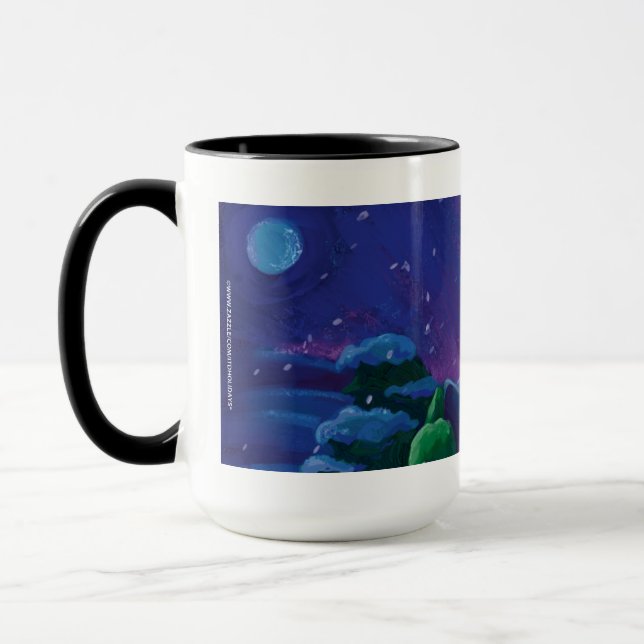 Wintertime Reading Mug (Left)